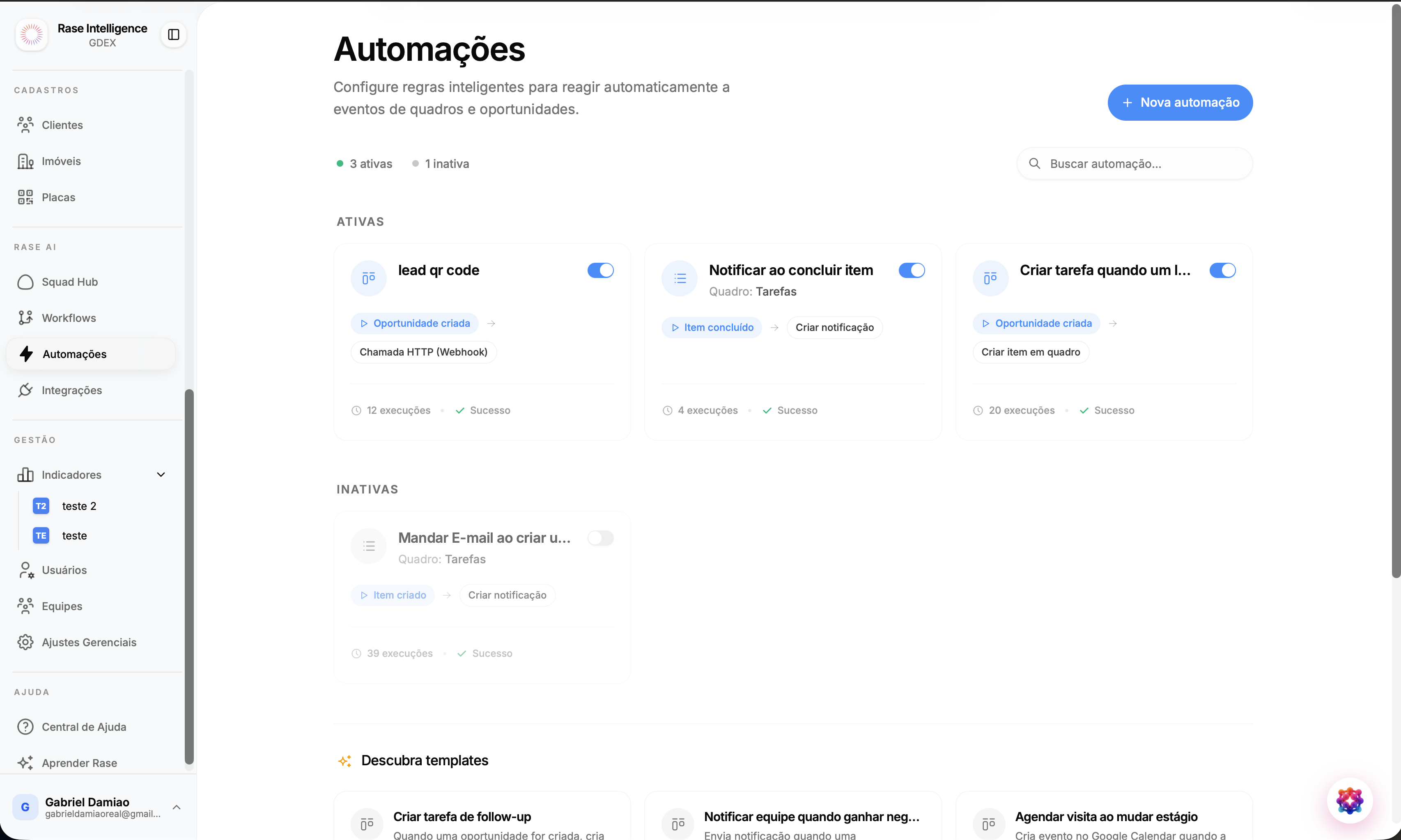 Automações — Regras Inteligentes